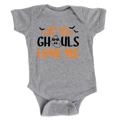 All The Ghouls Love Me Bats Baby Bodysuit