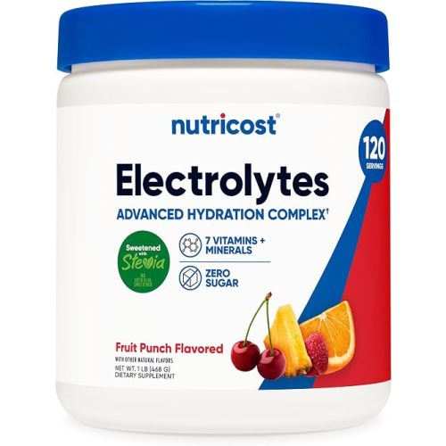 Nutricost Electrolyte Complex Powder (120 Servings, Fruit Punch)