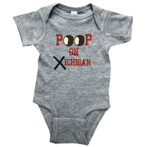 Gray Poop On Xichigan Onsie - College Traditions