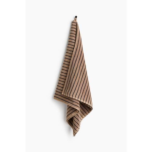 Striped Bath Towel - Brown/Black