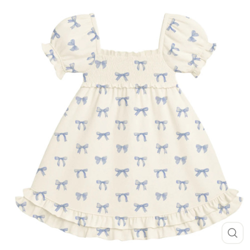 Ribbon | Kids' Organic Princess Sleeve Dress