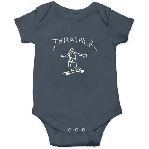 Thrasher The Spider Onesies Kids's Short Sleeve Onesie 12M Vintage Navy sold by DullStore | SKU 994855884 | Printerval
