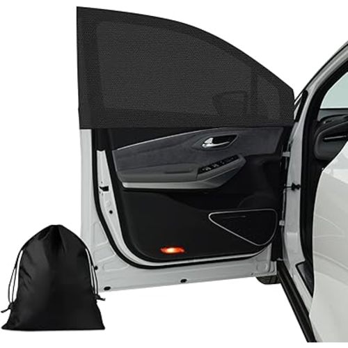 Car Window Shades for Baby, 2-Pack Universal Sunshade – 42"x27.5" Breathable Sun Protection Window Cover for Cars, SUVs, Travel, Outdoor, Car Sun Shade with Pouches