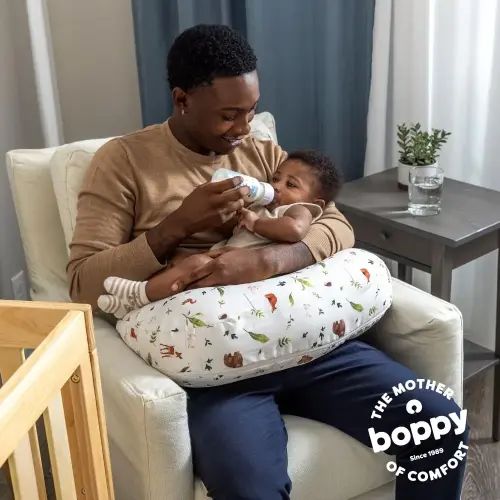 Boppy Nursing Pillow - Neutral Plants and Animals