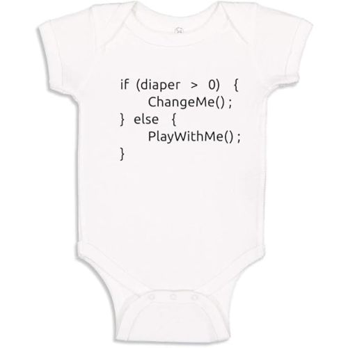 Coding Baby Funny Progammer Diaper Logic Baby Bodysuit Infant One Piece