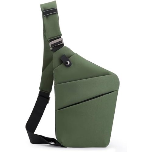 Anti Theft Travel Bag, One Shoulder Large Capacity Cross-body Bag Chest Fashion Lightweight Sling Bags for Travel Sports