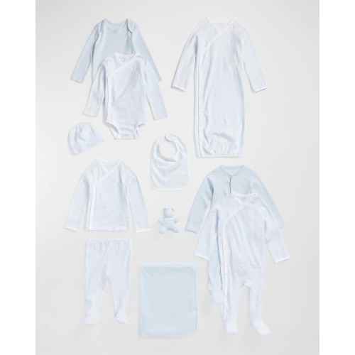 Boy's 11-Piece Organic Cotton Gift Set, Size Newborn-9M