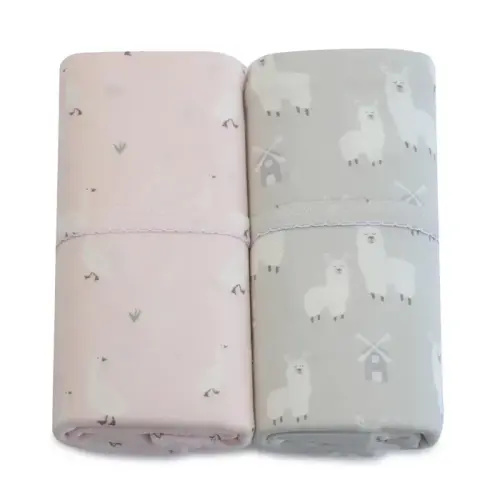 Bubba Blue 2 Pack Wraps Provincial Blush/Grey | Baby Bunting AU