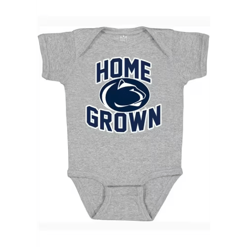 Little King Penn State Nittany Lions Baby GREY HEATHER Home Grown One Piece - 6068905