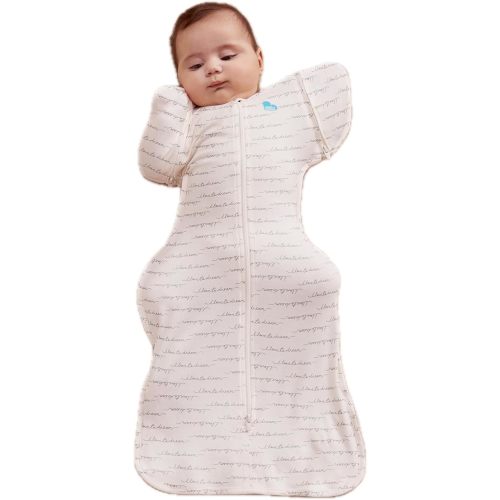 Love to Dream Swaddle Up, Gray, Newborn, 5-8.5 Lbs., Dramatically Better Sleep, Allow Baby to Sleep in Their Preferred Arms Up Position for Self-Soothing, Secure Fit Calms Startle Reflex