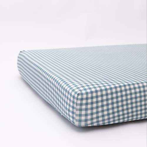 Blue Small Gingham Crib Sheet – Brave Little Ones