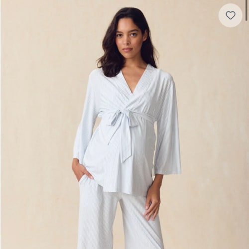 LAKE | Women | DreamModal® Pajamas | Fog Maternity Kimono Bundle