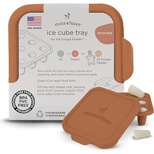 Moss and Fawn Ice Cube Tray, Popsicle Mold for Breast Milk & Baby Food