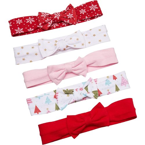 Hudson Baby Infant Girl Cotton and Synthetic Headbands