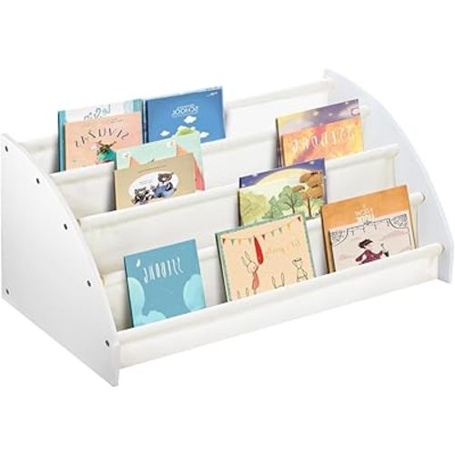 Montessori Book Shelf,Book Shelf for Kids Rooms Display Books of Your Little One,The Perfect Nursery Organizer for Your Baby Girl or Boy's Toddler Play Room Decor