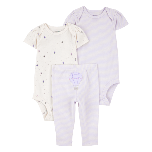 Baby Girl 3-Piece Hot Air Balloon Little Character Set® - Purple