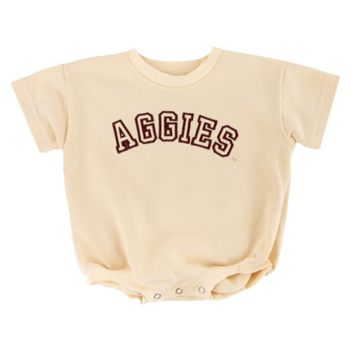 Cream Aggies Bubble Bodysuit