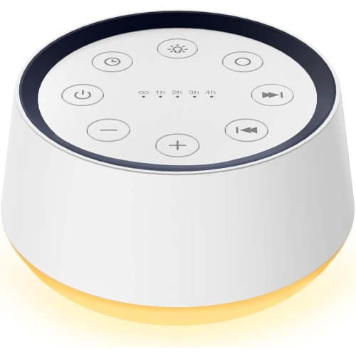 Brown Noise Sound Machine with 30 Soothing Sounds 12 Colors Night Light White for Adults Baby Kids Sleep Machines Memory Function 36 Volume Levels 5 Timers Home Office Travel