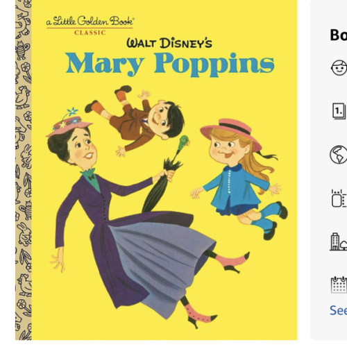 Walt Disney's Mary Poppins (Disney Classics) (Little Golden Book)