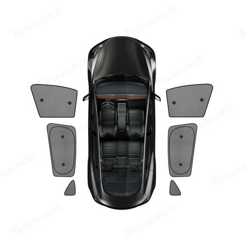 6 pc - Front, Rear and Triangle Model Y Mesh Side Window Sunshade - (Y 2020-2023) – TESLAUNCH