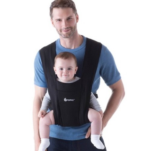 Ergobaby Embrace Cozy Knit Newborn Carrier - Pure Black