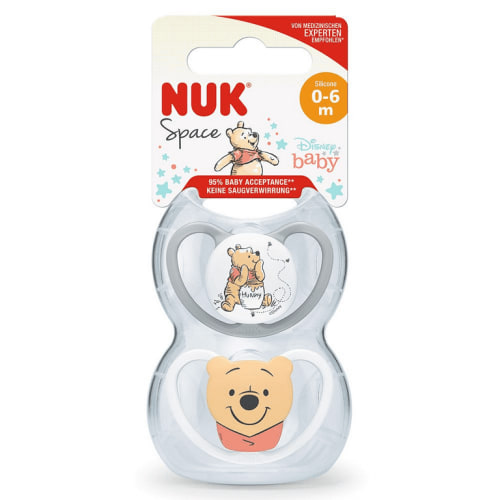 NUK - Disney Winnie the Pooh Soothers 0-6m