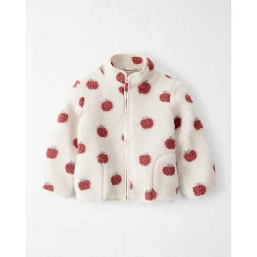 Toddler Recycled Sherpa Jacket in Apple Print - Little Planet | Carter's