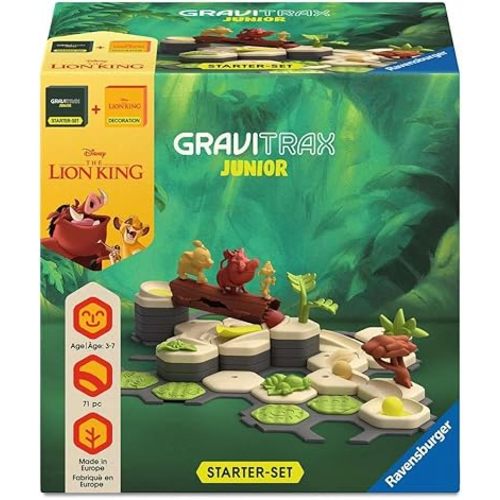 Ravensburger GraviTrax Junior: Lion King Bundle| STEM Toy | Enhances Creative Thinking | Globally Recognized Brand | Ideal for Kids Ages 3 and Up