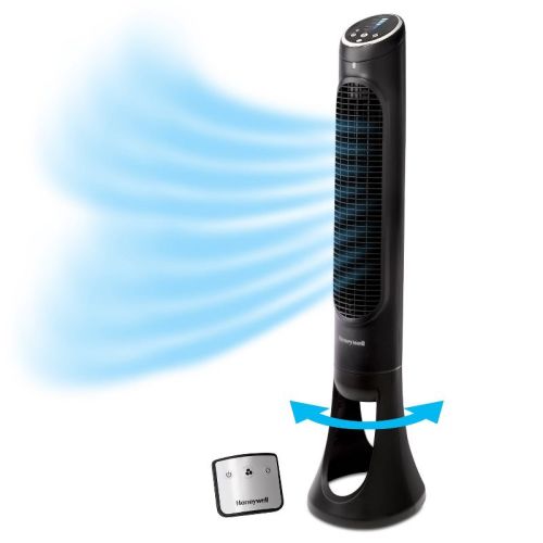 Honeywell QuietSet 8-Speed Oscillating Tower Fan Black HYF290B: Programmable Timer, Quiet Operation, ETL Listed
