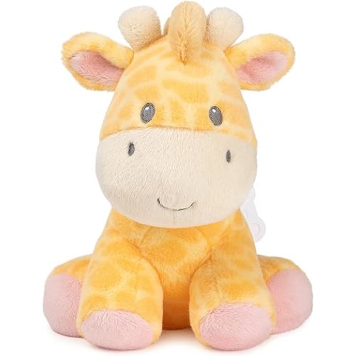 GUND Baby Safari Friends Giraffe Keywind Musical Plush, Plays Brahms’ Lullaby, Stuffed Animal Sensory Toy for Ages 10 Months and Up, Yellow, 9”