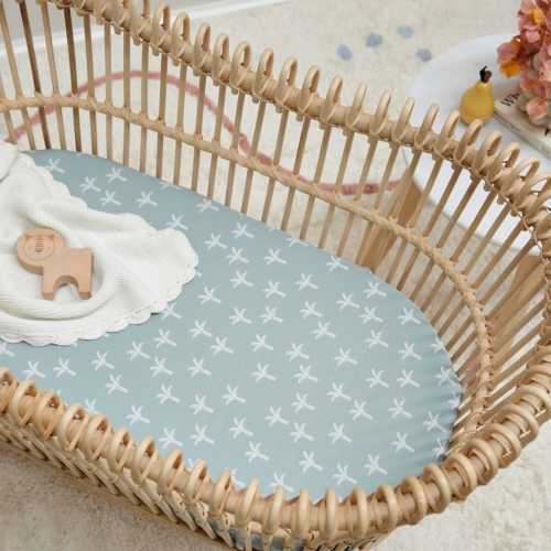 100% Organic Bamboo Bassinet Fitted Sheet – Pail Rabbit