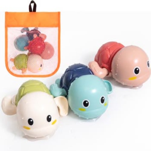 Floating Turtle Wind Up Bath Toy 3-Piece Set