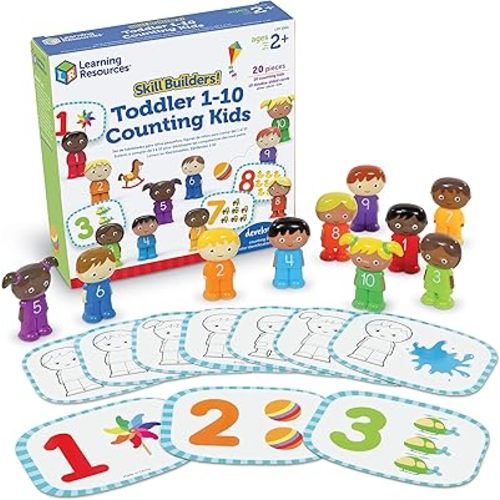 Learning Resources Skill Builders! Toddler 1-10 Counting Kids - 20 Pieces, Ages 2+ Toddler Learning Activities, Educational Activities for Toddlers, Preschool Must Haves