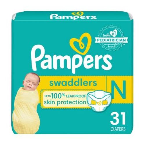 Pampers Swaddlers Active Baby Diapers Enormous Pack - Size 0 - 140ct