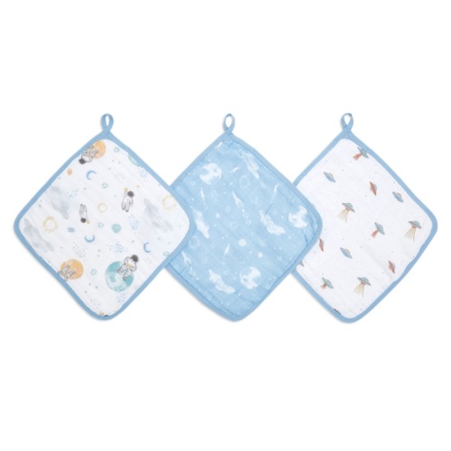 essentials cotton muslin washcloths 3 pack