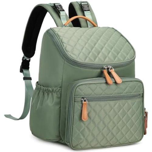 LORADI Lightweight Diaper Bag Backpack, Baby Shower Gifts, Green