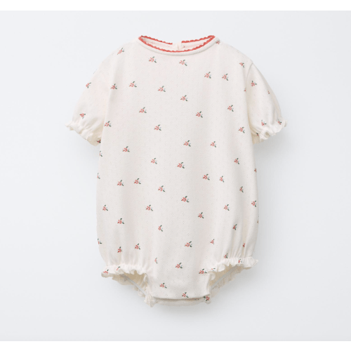 FLORAL BODYSUIT - Light ecru | ZARA United States