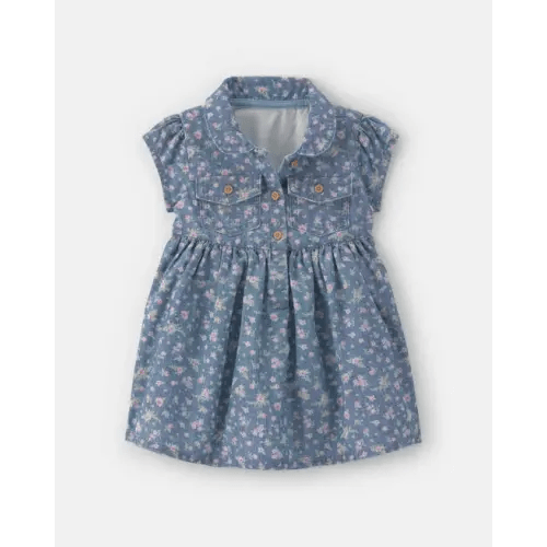 Baby Girl Floral Chambray Dress - OshKosh B'gosh | Carter's