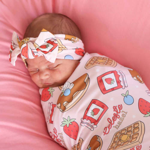 Sweet Stacks Knit Large Bow Headwrap | Pink