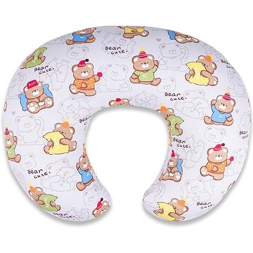 Baby Nursing Pillow for Breastfeeding, Adjustable Breast Feeding Pillow for Bottle Feeding, Breastfeeding Essentials for Mom and Baby Healthier Nursing, Bobby Pillow for Newborn,Removable Cotton Cover