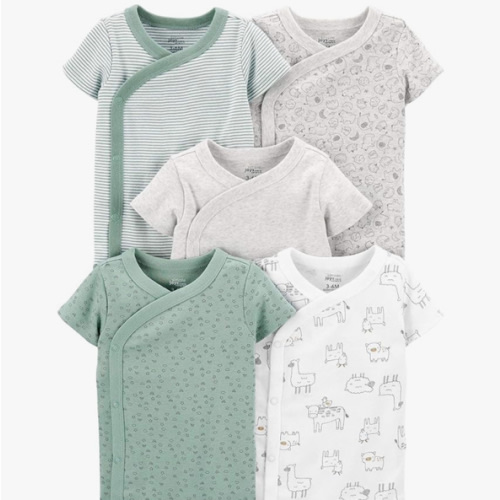 Simple Joys by Carter's unisex-baby 5-pack Side Snap Short-sleeve Bodysuit