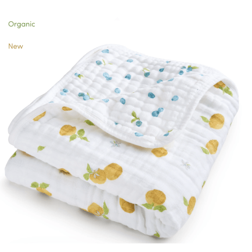 aden + anais Organic Cotton Muslin Blanket in Fresh Fruit