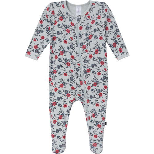 Modern Moments by Gerber Baby Neutral Viscose Americana Two-Way Zip Sleep 'N Play Footed Pajamas, Sizes Newborn - 6/9 Months