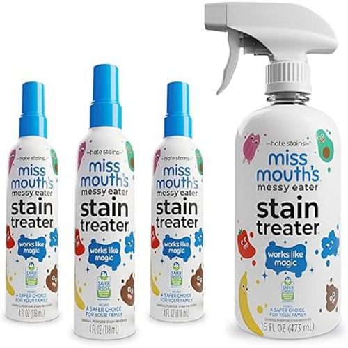 Miss Mouth's Messy Eater Stain Treater - 3 Pack Stain Remover Spray and 16oz Bottle