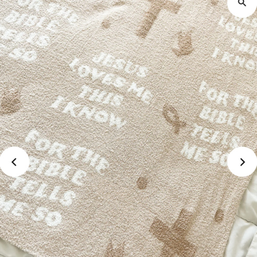 Jesus Loves Me This I Know Plush Blanket