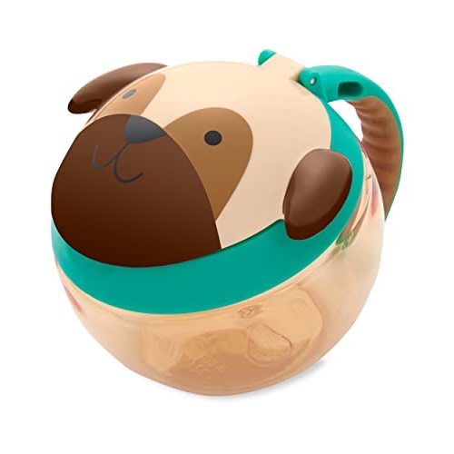 Skip Hop Baby Snack Container, Mealtime Snack Cup, Pug