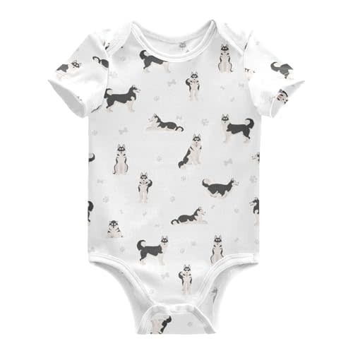 Unisex Baby Short Sleeve Bodysuits Boy Girl Cotton Newborn Outfit Clothes 0-24 Months