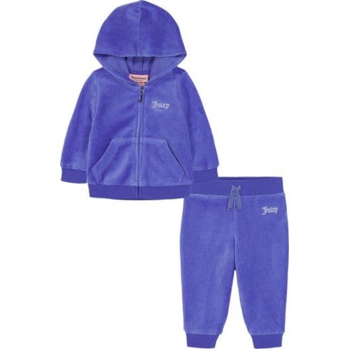 Juicy Couture Logo Velour Hoodie & Pants Set | Nordstromrack