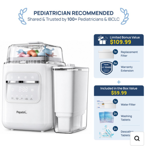 Papablic SafeguardPlus™ Baby Bottle Washer System