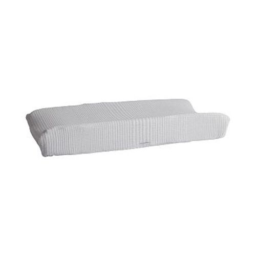 Organic Matelasse Changing Pad Cover , Changing , Light Grey